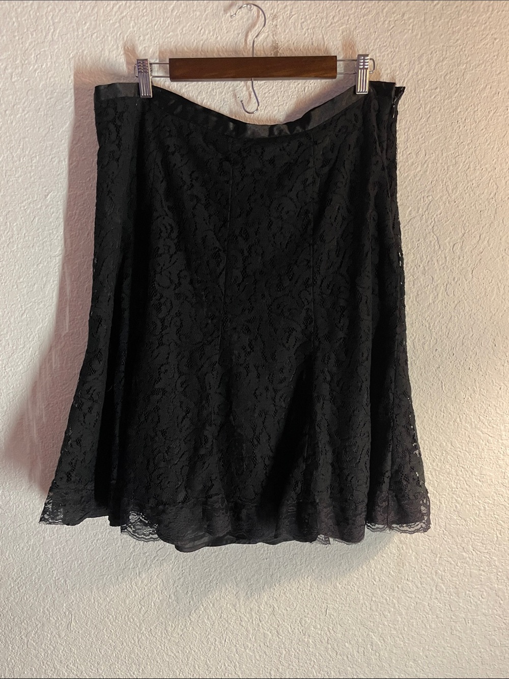 Lane Bryant Black Lace A-Line Women's Skirt Size 16